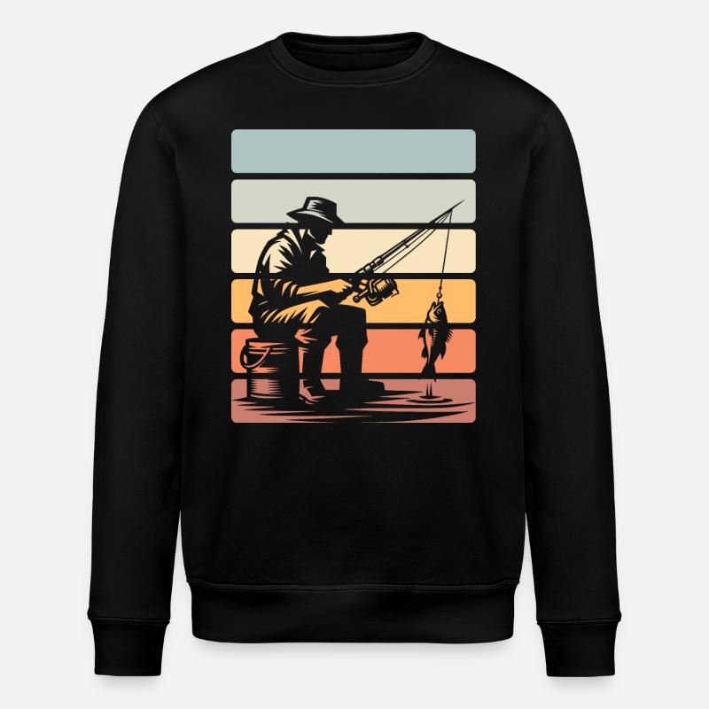Pêche Pêcheurs Pêche - Sweat bio ROLLER Stanley/Stella Unisexe - noir