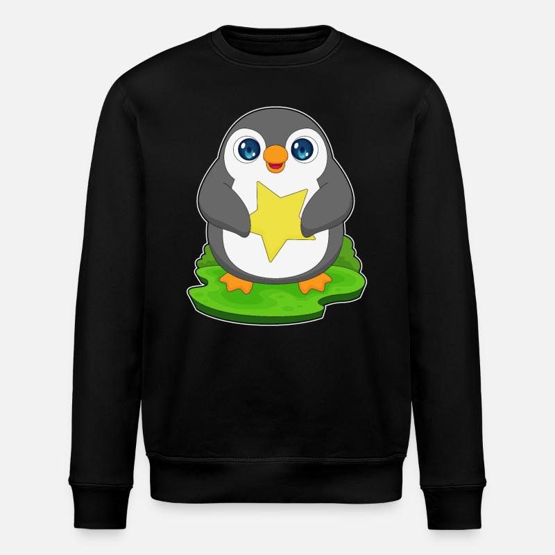 Étoile Pingouin - Sweat bio ROLLER Stanley/Stella Unisexe - noir