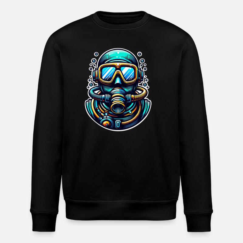 Tauchen Taucher - Stanley/Stella Unisex Bio-Sweatshirt ROLLER - Schwarz