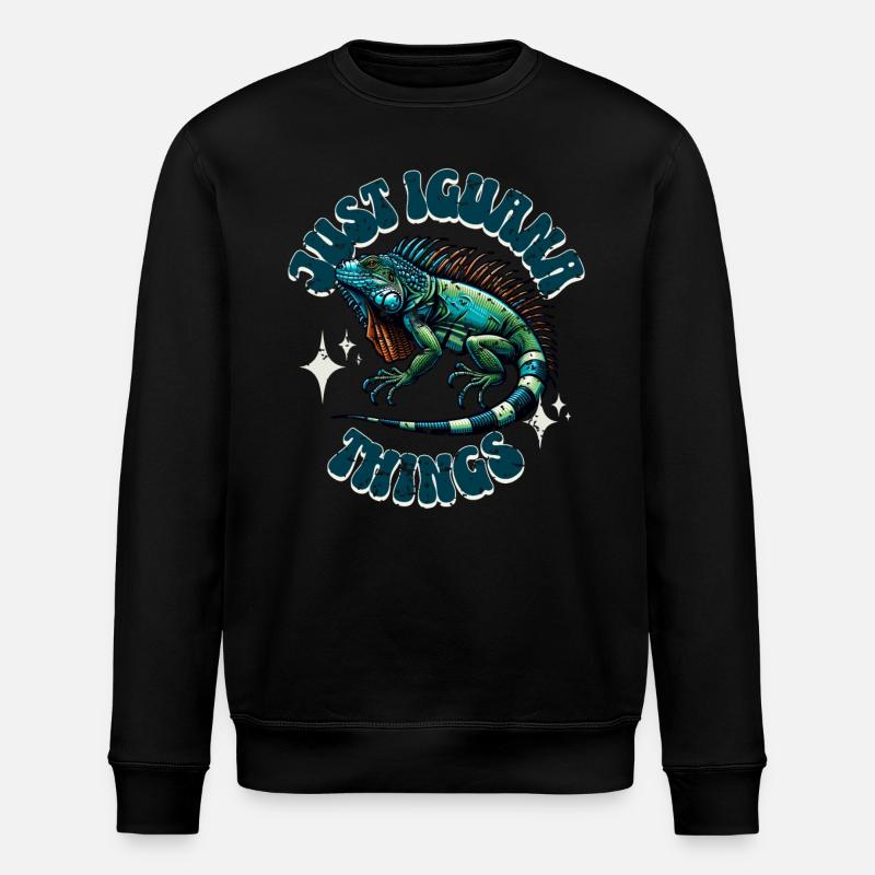 Leguan - Stanley/Stella Unisex Bio-Sweatshirt ROLLER - Schwarz