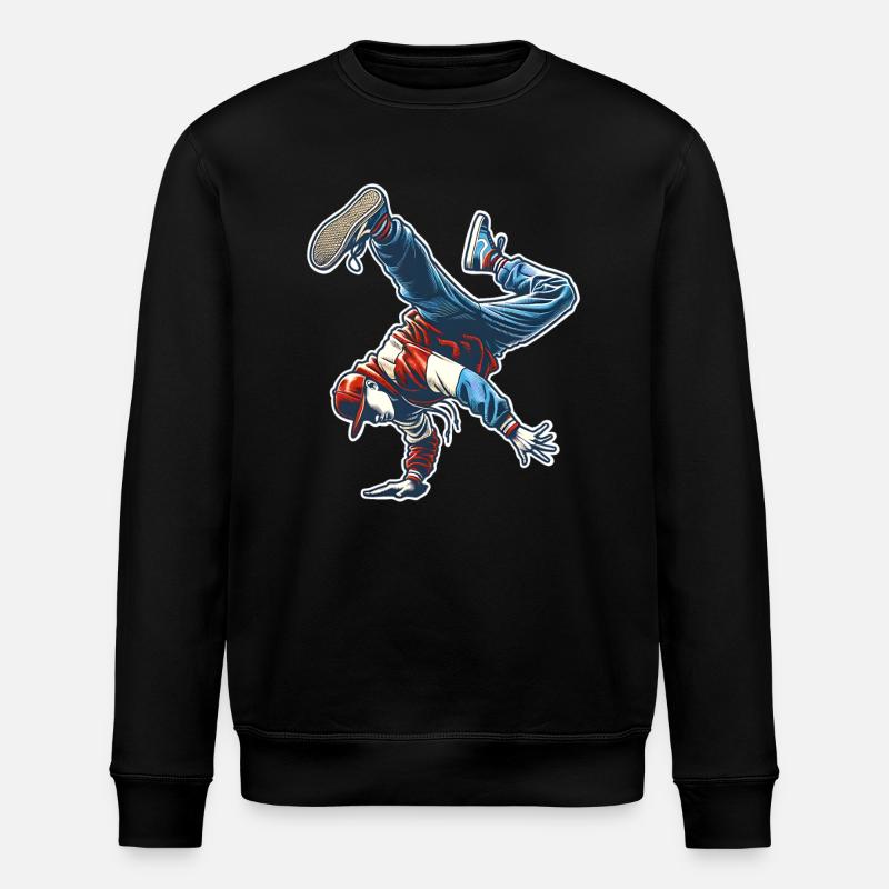 Breakdancing - Stanley/Stella ROLLER Unisex Organic Sweatshirt - black