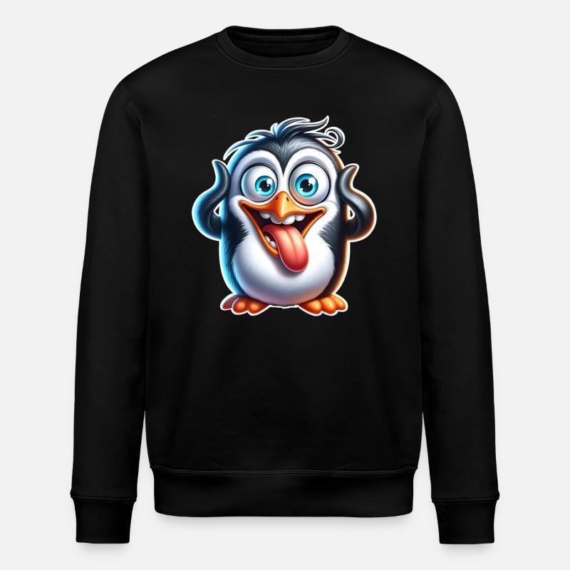 Pinguin - Stanley/Stella Unisex Bio-Sweatshirt ROLLER - Schwarz