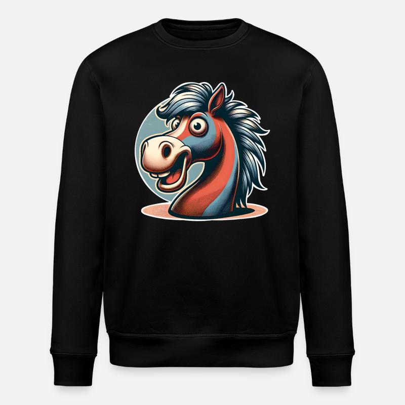 Cheval - Sweat bio ROLLER Stanley/Stella Unisexe - noir