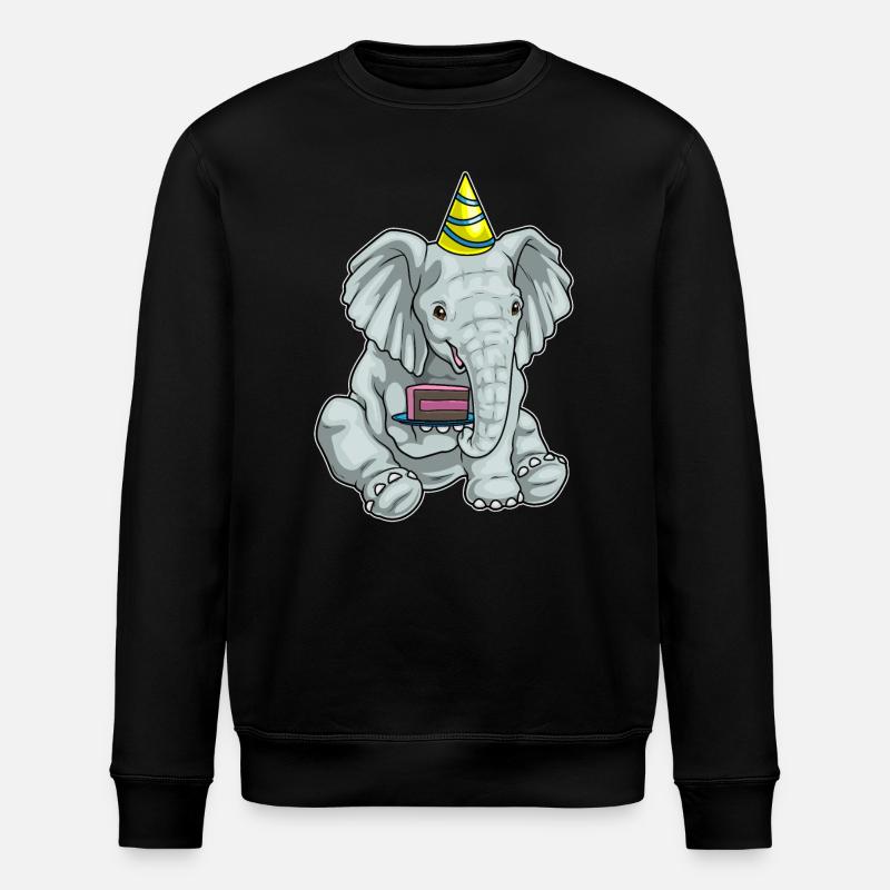 Gâteau éléphant - Sweat bio ROLLER Stanley/Stella Unisexe - noir