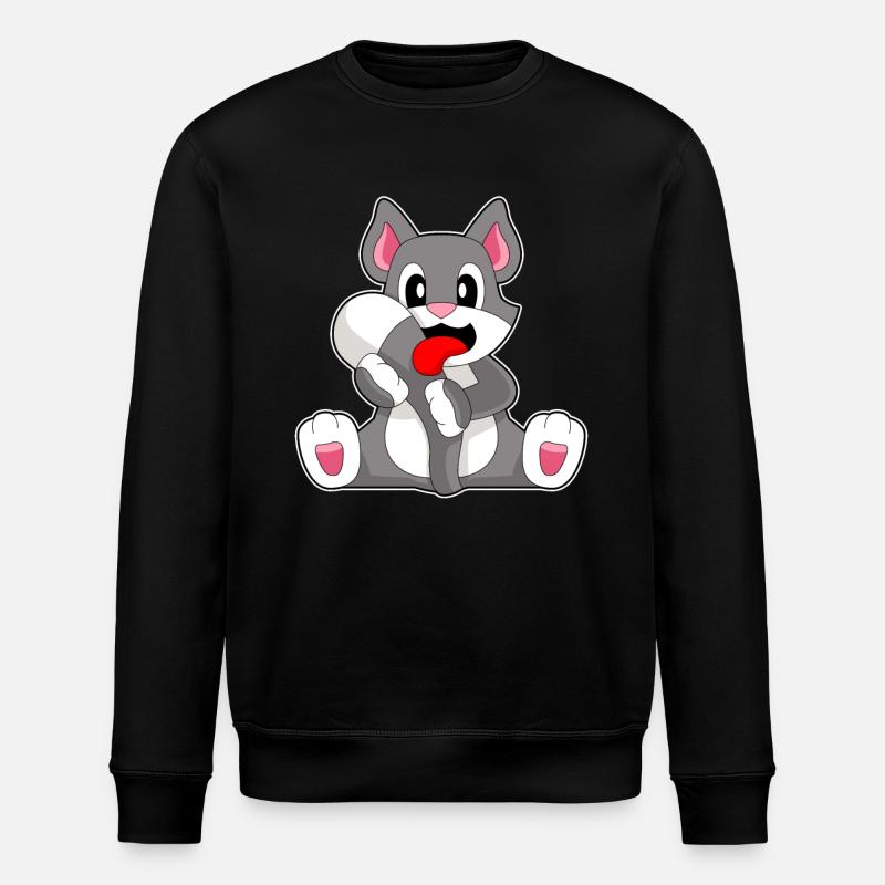 Langue de chat - Sweat bio ROLLER Stanley/Stella Unisexe - noir