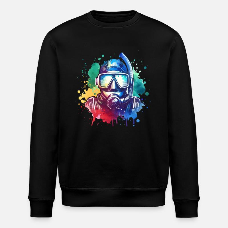 Plongeurs - Sweat bio ROLLER Stanley/Stella Unisexe - noir