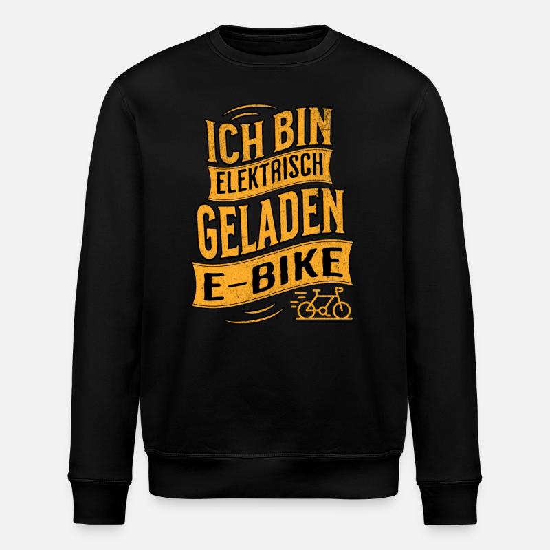 E-Bike E-Biker - Stanley/Stella Unisex Bio-Sweatshirt ROLLER - Schwarz