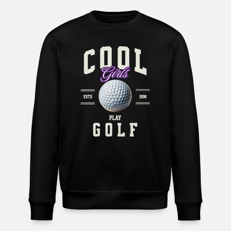Golf Golfer - Stanley/Stella ROLLER Unisex Organic Sweatshirt - black
