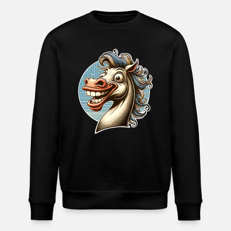 Cheval - Sweat bio ROLLER Stanley/Stella Unisexe - noir