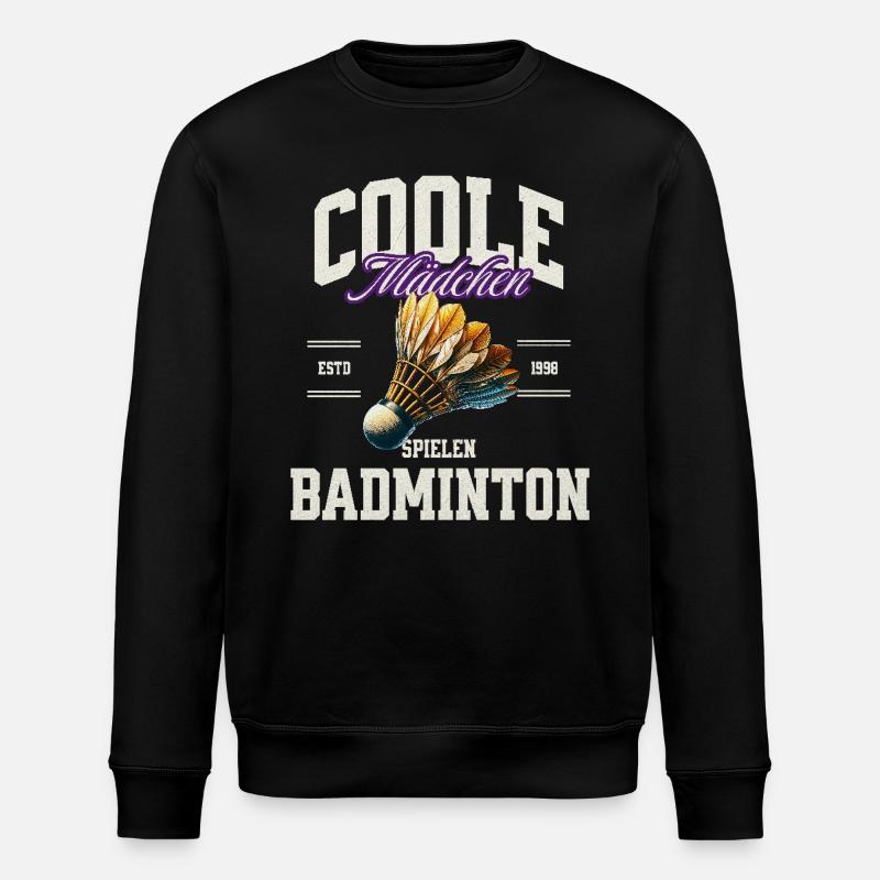 Badminton Mädchen - Stanley/Stella Unisex Bio-Sweatshirt ROLLER - Schwarz