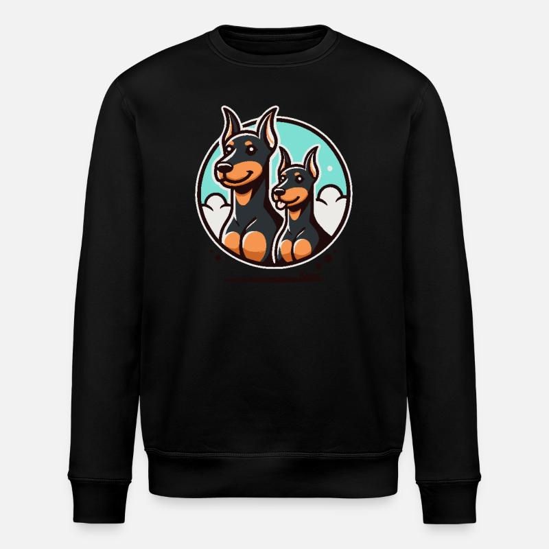 Drôles de chiens dobermans - Sweat bio ROLLER Stanley/Stella Unisexe - noir