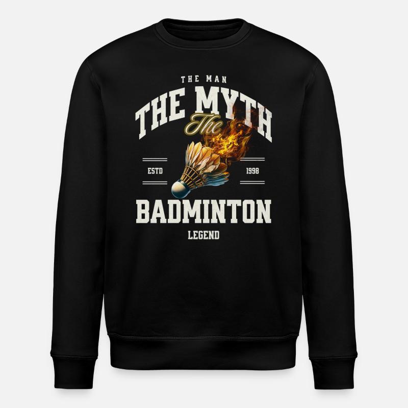 Badminton - Sweat bio ROLLER Stanley/Stella Unisexe - noir