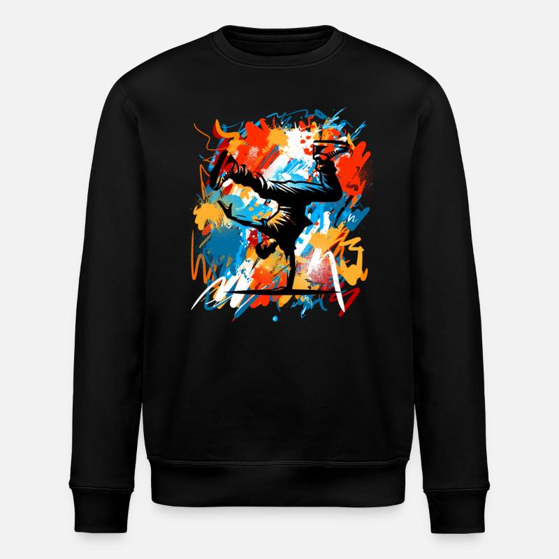 Breakdance - Stanley/Stella Unisex Bio-Sweatshirt ROLLER - Schwarz
