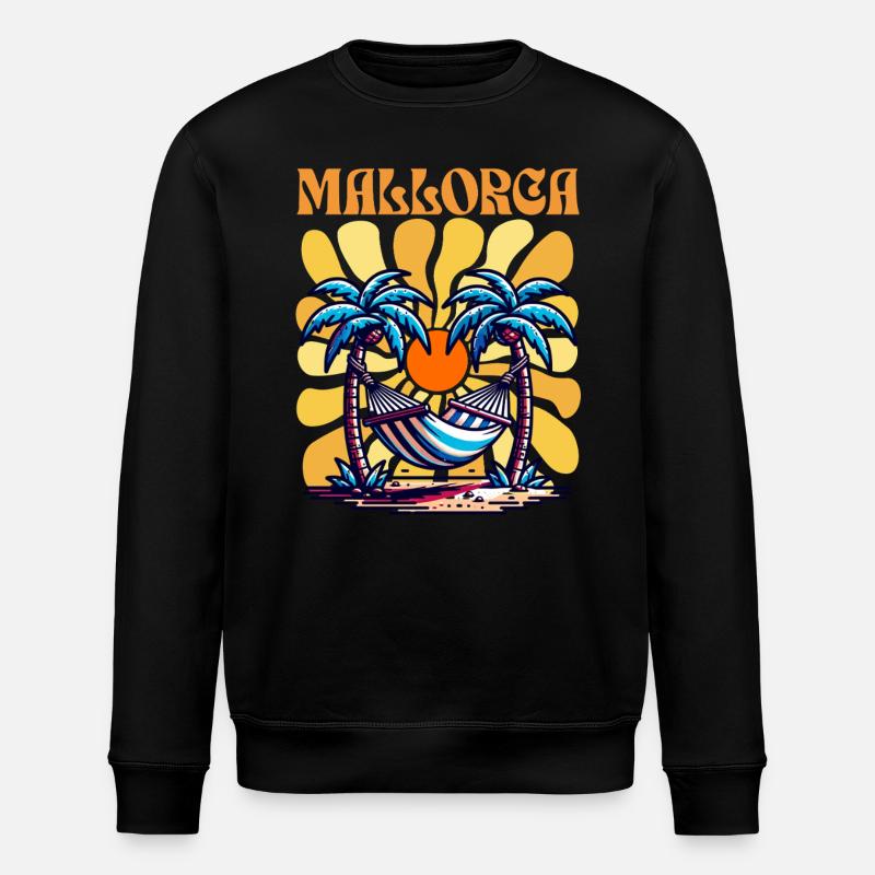 Majorque - Sweat bio ROLLER Stanley/Stella Unisexe - noir