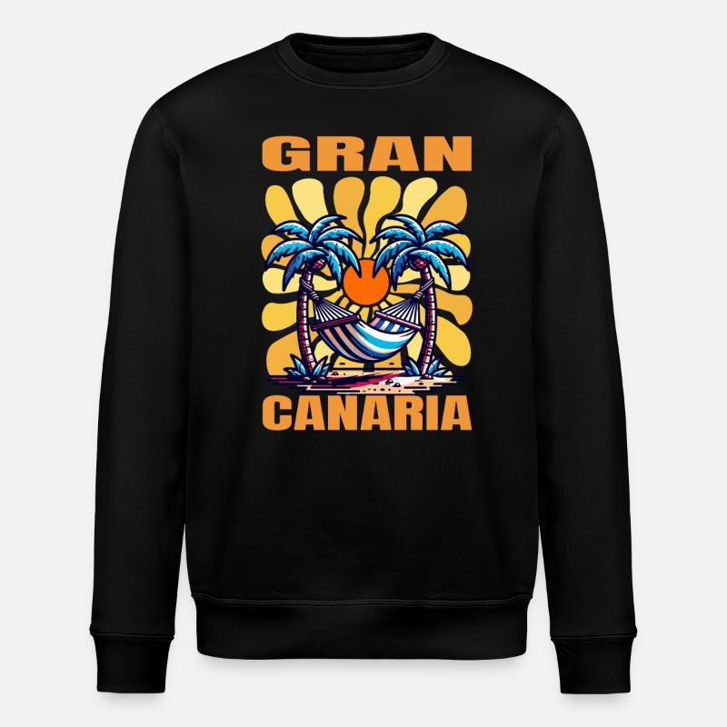 Gran Canaria - Sweat bio ROLLER Stanley/Stella Unisexe - noir