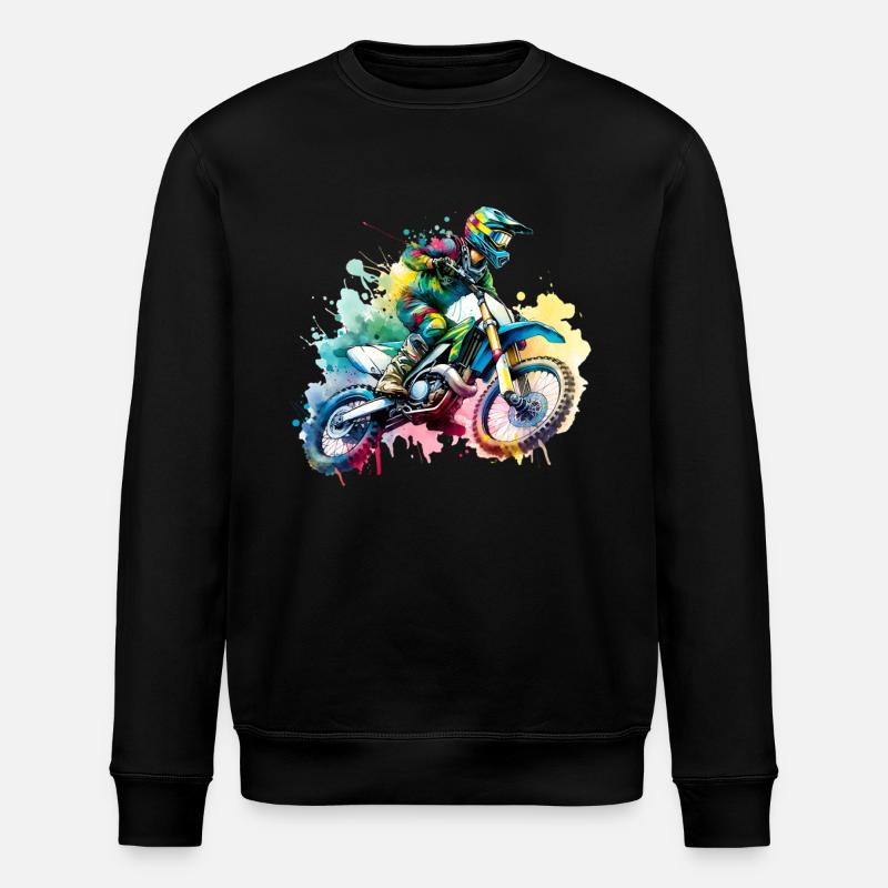 Motocross - Sweat bio ROLLER Stanley/Stella Unisexe - noir