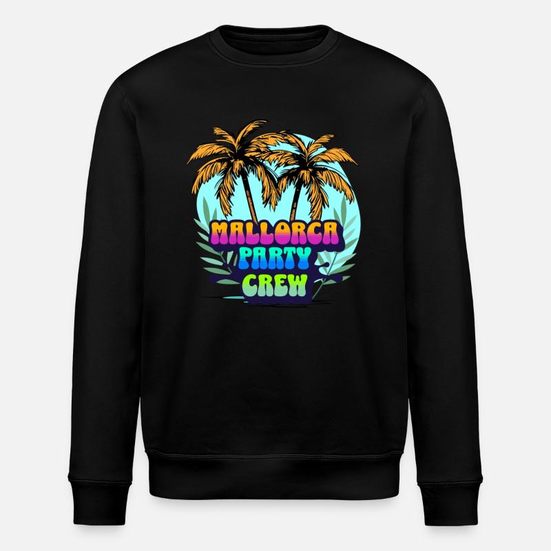 Mallorca Party Crew - Sweat bio ROLLER Stanley/Stella Unisexe - noir