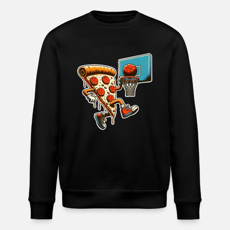 Pizza Basketball - Sweat bio ROLLER Stanley/Stella Unisexe - noir