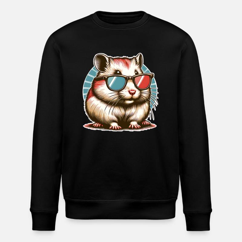 Hamster - Stanley/Stella Unisex Bio-Sweatshirt ROLLER - Schwarz