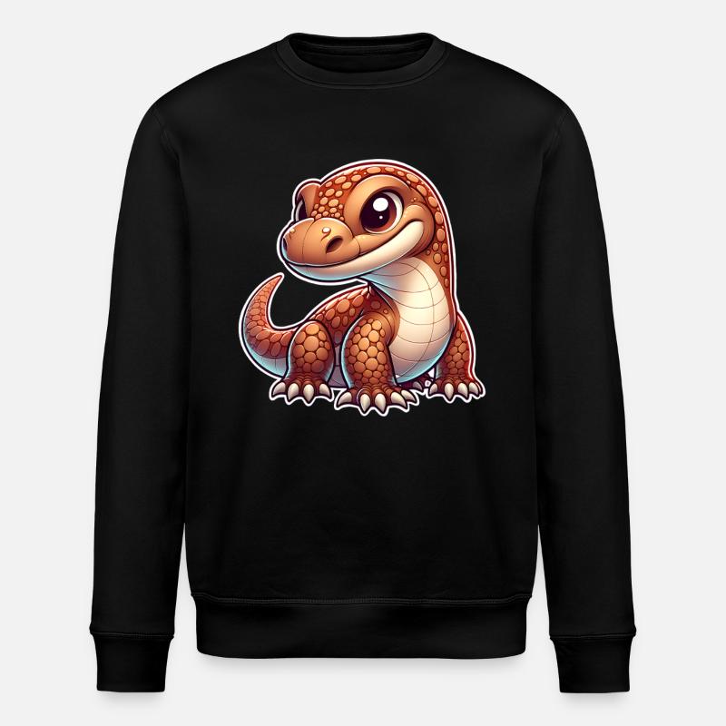 Komodo Dragon - Stanley/Stella Unisex Bio-Sweatshirt ROLLER - Schwarz