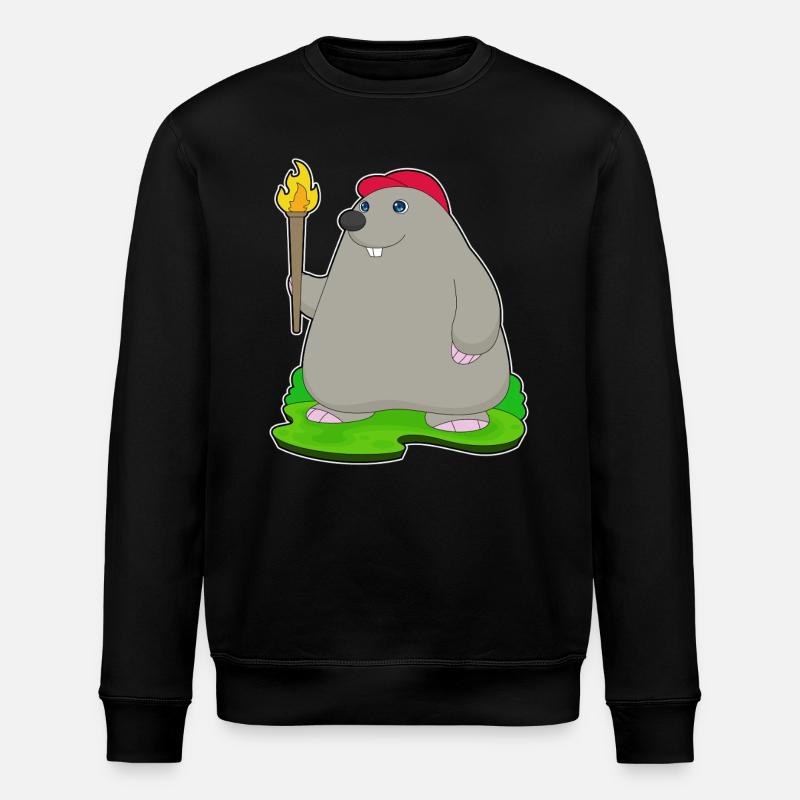 Mole Torch - Stanley/Stella ROLLER Unisex Organic Sweatshirt - black