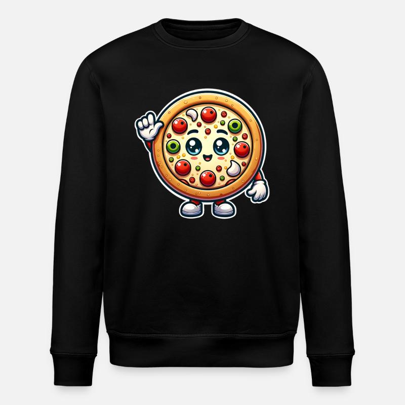 Pizza - Stanley/Stella Unisex Bio-Sweatshirt ROLLER - Schwarz