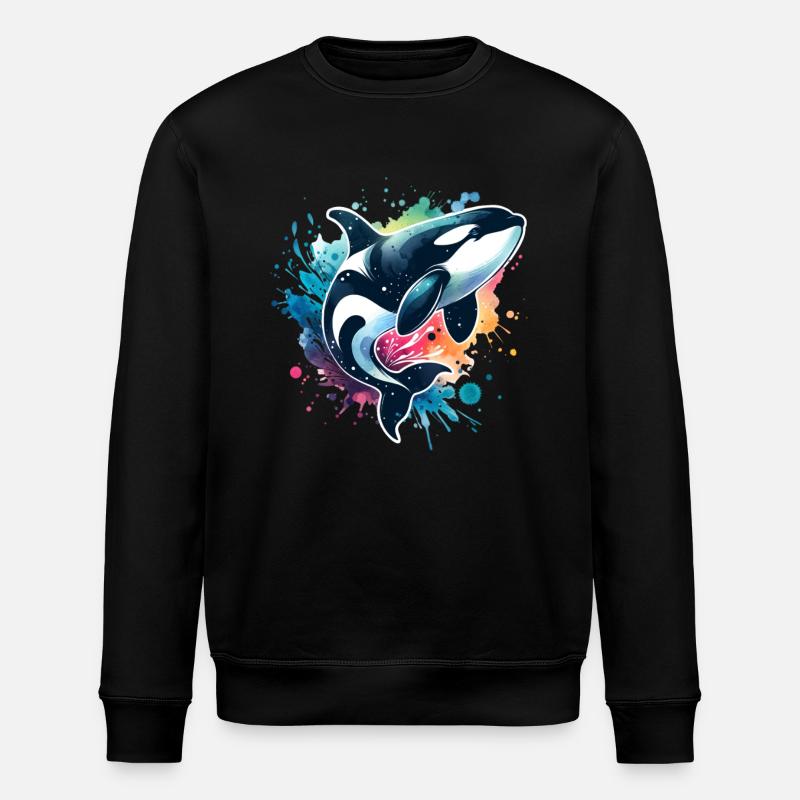 Orca Schwertwal - Stanley/Stella Unisex Bio-Sweatshirt ROLLER - Schwarz