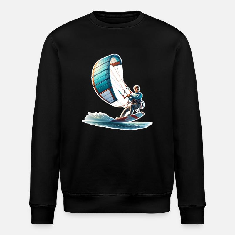 Kitesurf Kitesurfer Kiteboard - Sweat bio ROLLER Stanley/Stella Unisexe - noir