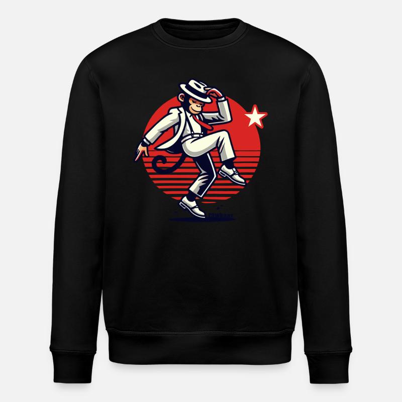 Moonwalk Monkey Singe Danse Singe - Sweat bio ROLLER Stanley/Stella Unisexe - noir