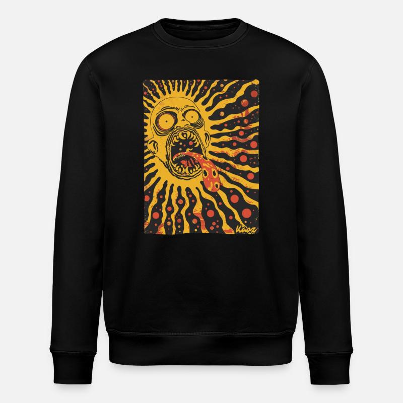 Crazy Psycho Horreur Soleil - Sweat bio ROLLER Stanley/Stella Unisexe - noir
