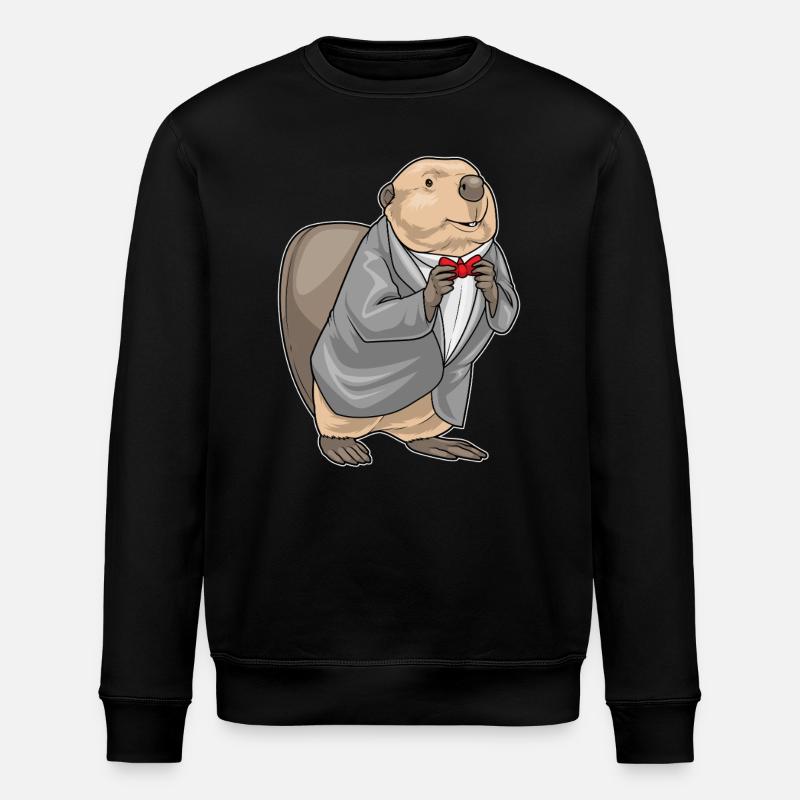Beaver Groom Costume Mariage - Sweat bio ROLLER Stanley/Stella Unisexe - noir