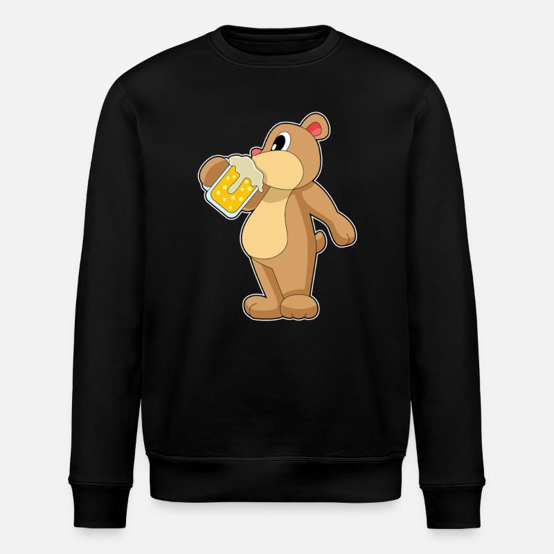 Bière Bär - Sweat bio ROLLER Stanley/Stella Unisexe - noir