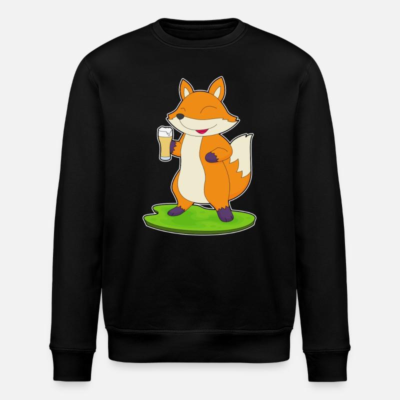 Bière Fuchs - Sweat bio ROLLER Stanley/Stella Unisexe - noir