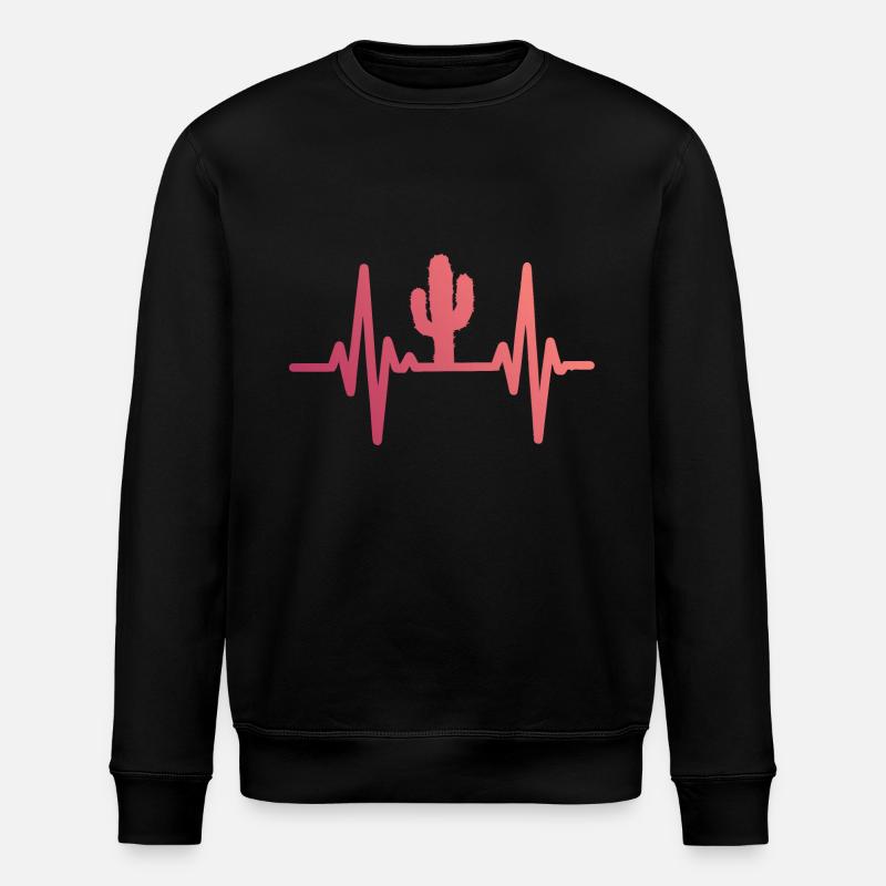 Cactus Cacti Desert Plant - Stanley/Stella ROLLER Unisex Organic Sweatshirt - black