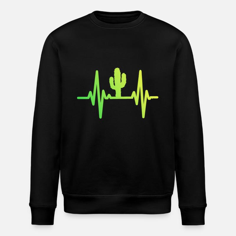 Cactus Cacti Desert Plant - Stanley/Stella ROLLER Unisex Organic Sweatshirt - black
