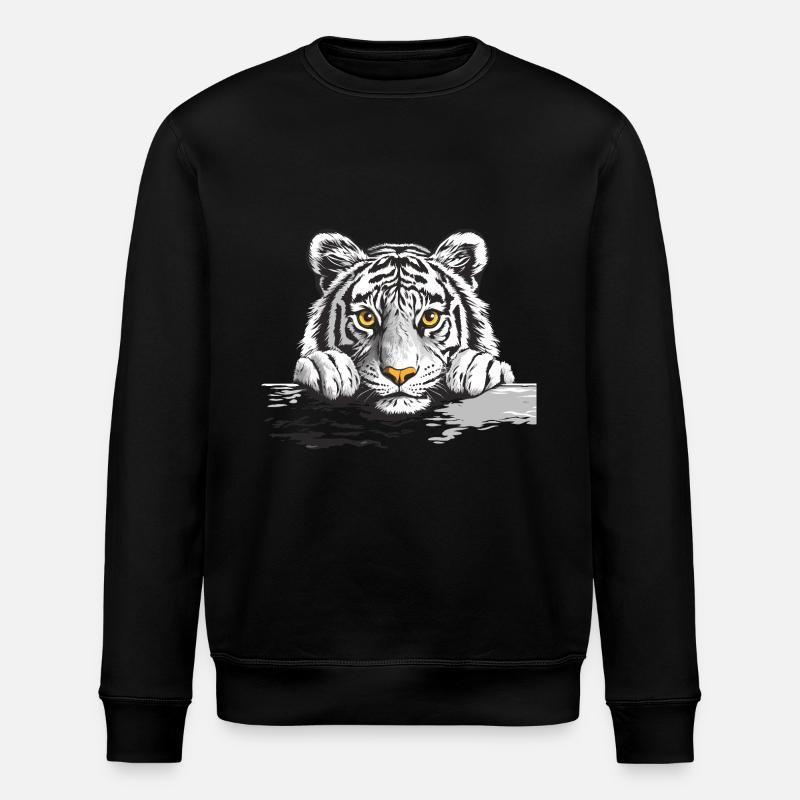 Tiger - Stanley/Stella Unisex Bio-Sweatshirt ROLLER - Schwarz