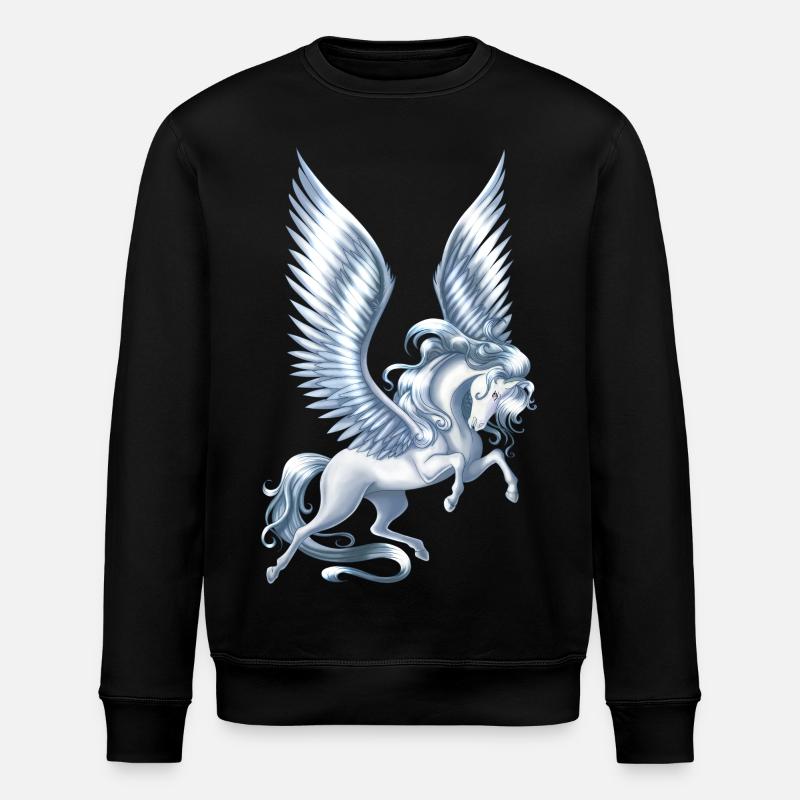 Pegasus Floating - Stanley/Stella ROLLER Unisex Organic Sweatshirt - black