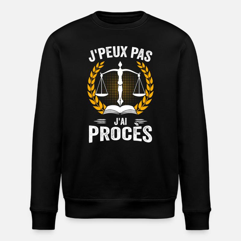 Avocat - Avocate - Justice - Loi - Sweat bio ROLLER Stanley/Stella Unisexe - noir