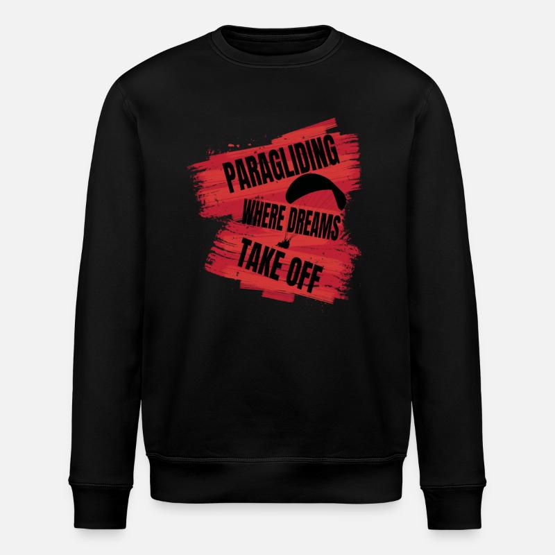 Paragliding – Where Dreams Take Off - Stanley/Stella Unisex Bio-Sweatshirt ROLLER - Schwarz