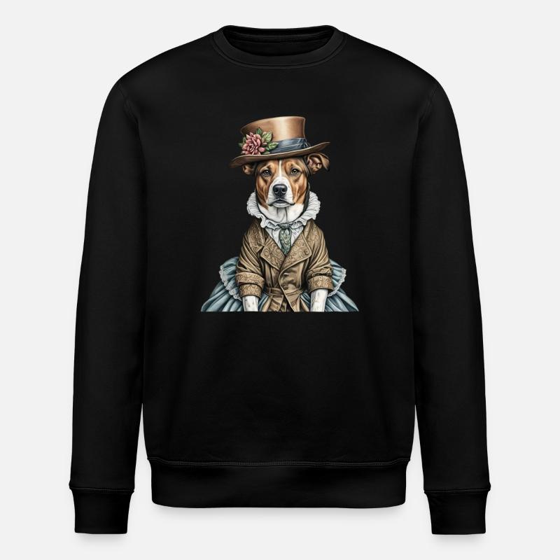 Viktorianischer Hund - Stanley/Stella Unisex Bio-Sweatshirt ROLLER - Schwarz