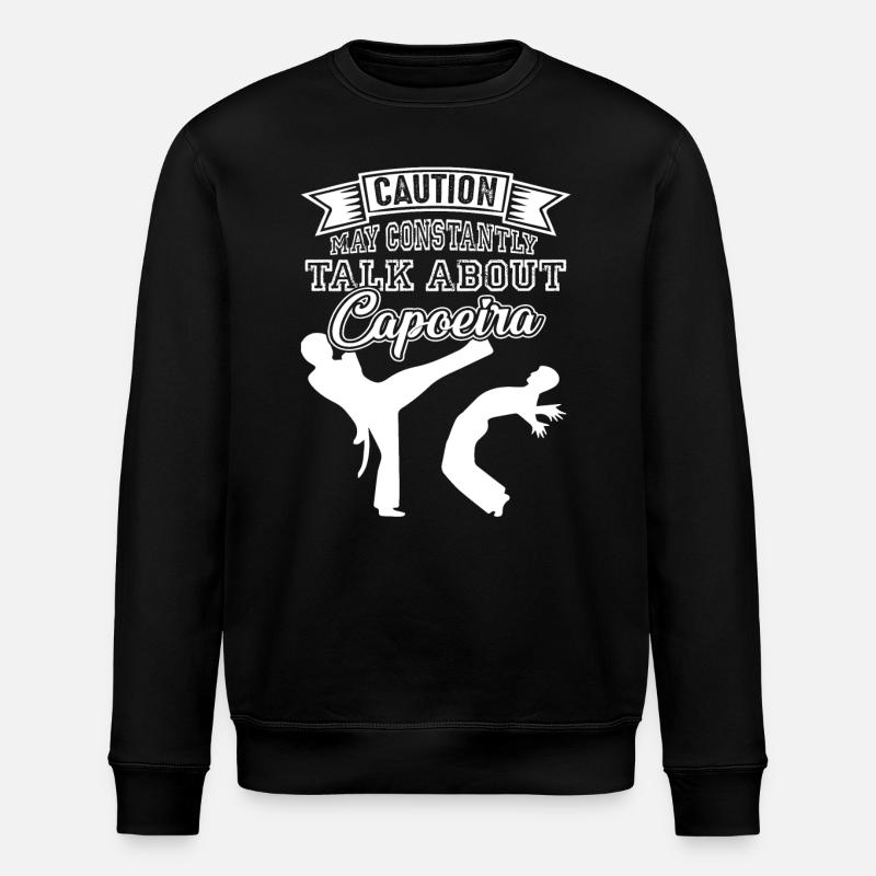 Capoeira Talk About Capoeira - Stanley/Stella ROLLER Unisex Organic Sweatshirt - black