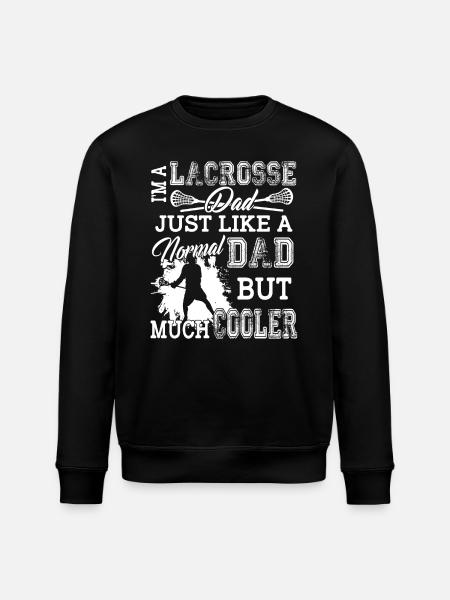 I'm A Cooler Lacrosse Dad - Stanley/Stella ROLLER Unisex Organic Sweatshirt - black
