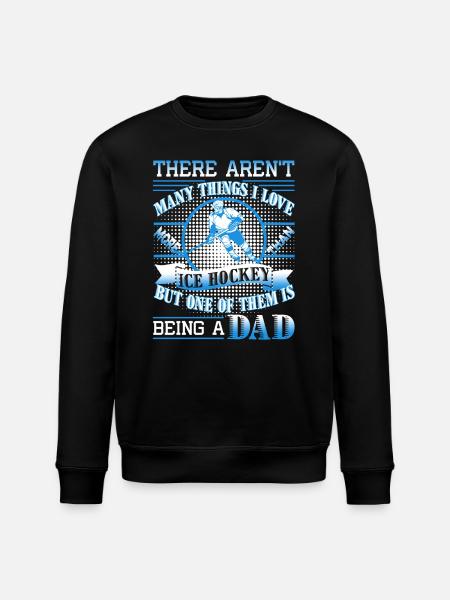 Being A Hockey Dad - Stanley/Stella ROLLER Unisex Organic Sweatshirt - black