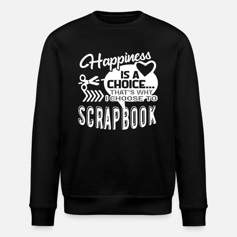 Scrapbook I Choose Scrapbook - Stanley/Stella ROLLER Unisex Organic Sweatshirt - black