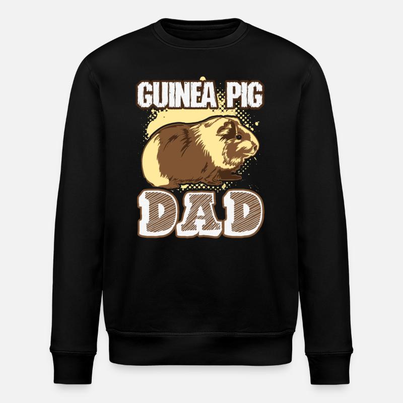 Guinea Pig Dad - Stanley/Stella ROLLER Unisex Organic Sweatshirt - black