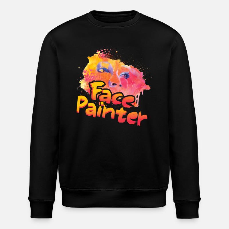 Funny Face Painter - Stanley/Stella ROLLER Unisex Organic Sweatshirt - black