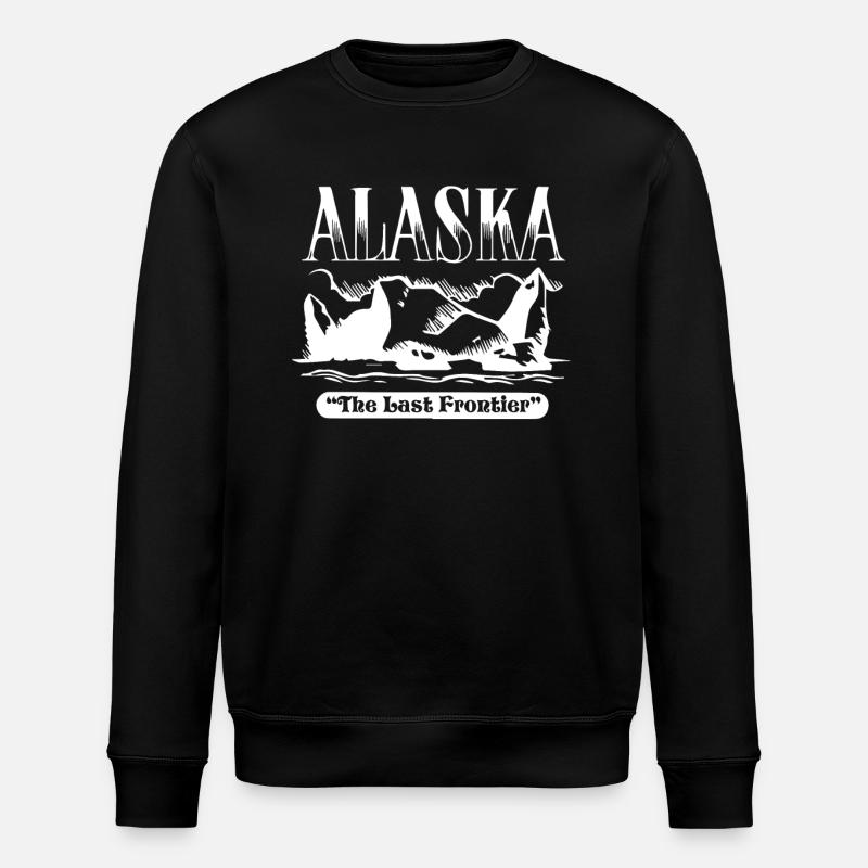 Alaska The Last Frontier - Stanley/Stella ROLLER Unisex Organic Sweatshirt - black