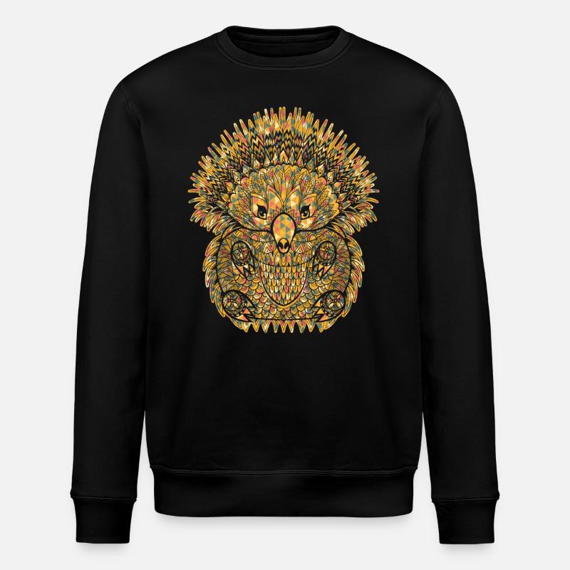 Awesome Echidna Geometric - Stanley/Stella ROLLER Unisex Organic Sweatshirt - black