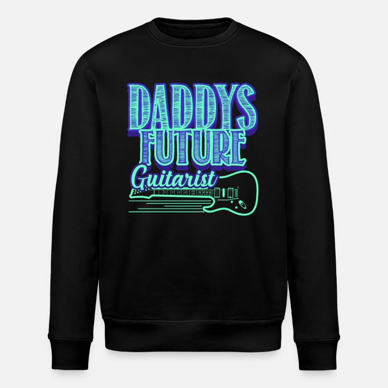 Daddy's Future Guitarist - Stanley/Stella ROLLER Unisex Organic Sweatshirt - black