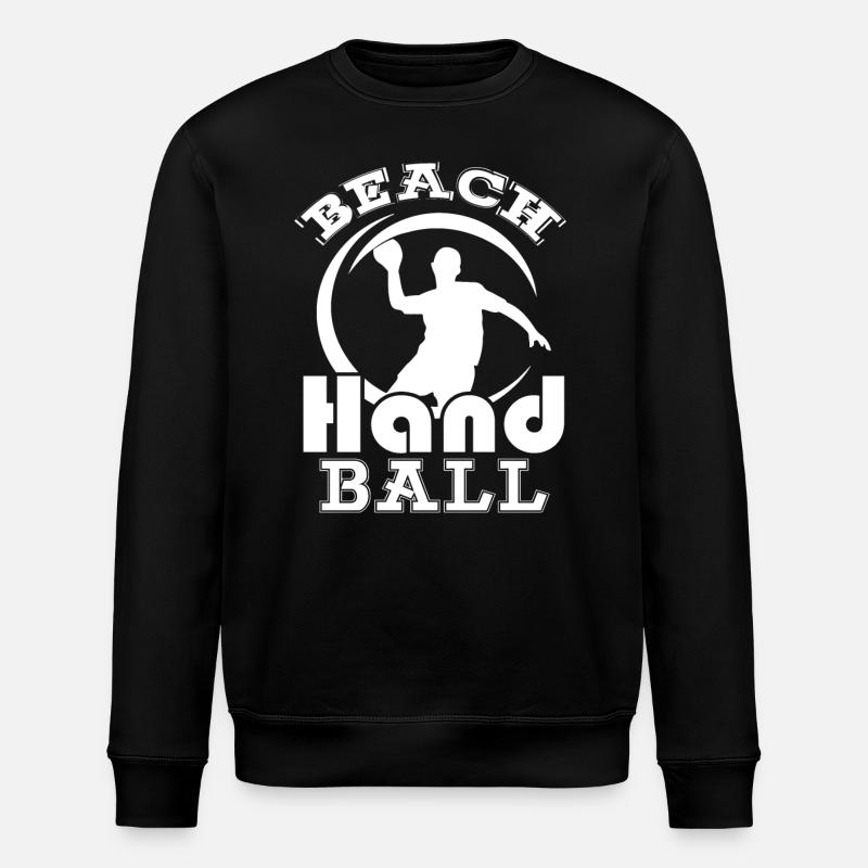 Funny Beach Handball - Stanley/Stella ROLLER Unisex Organic Sweatshirt - black